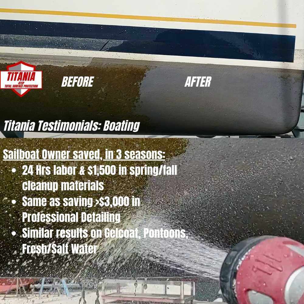 Titania Testimonial Boat Hull Stains